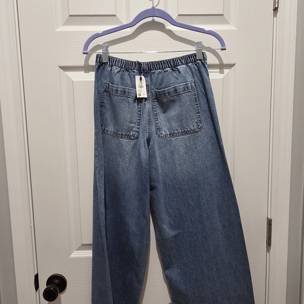 NWT Garage Belted Low Rise Wide Leg Jeans - Picture 8 of 9